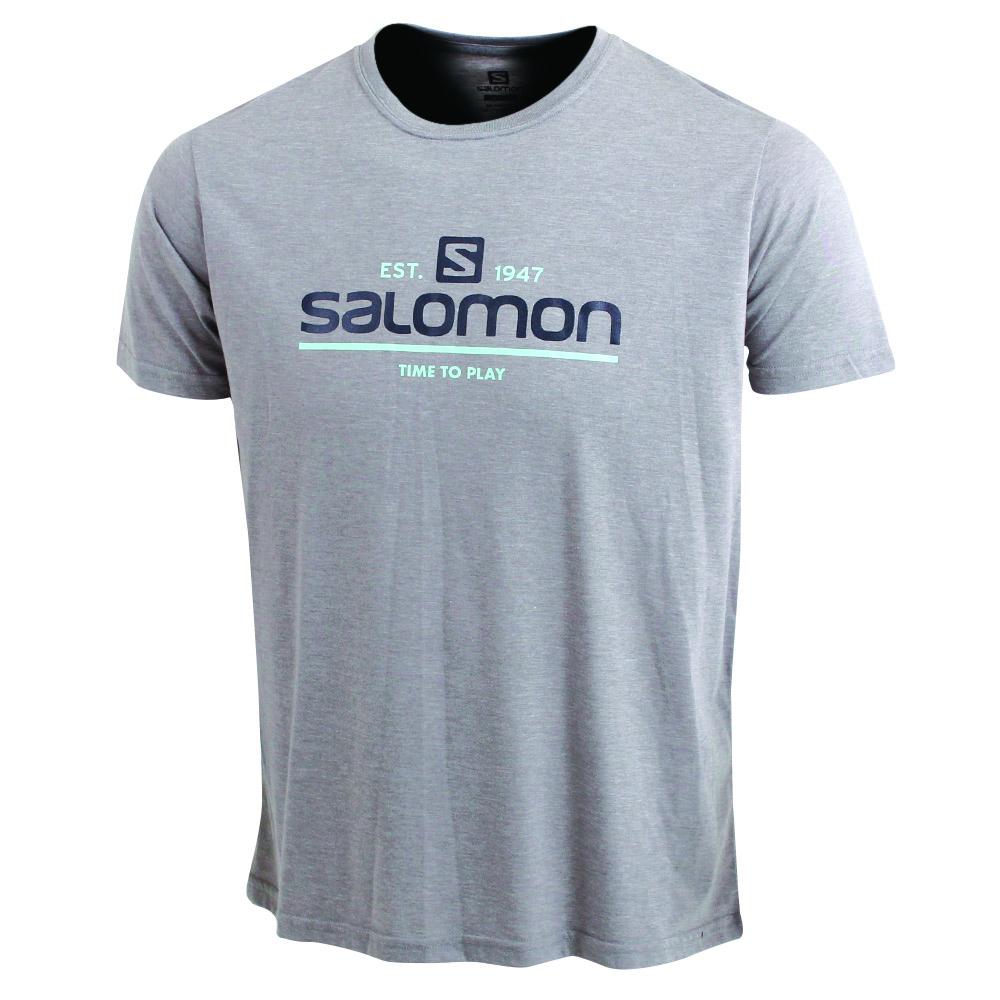 Salomon TIME TO PLAY SS M Camisetas Hombre - Gris - Colombia (12093-CLUQ)